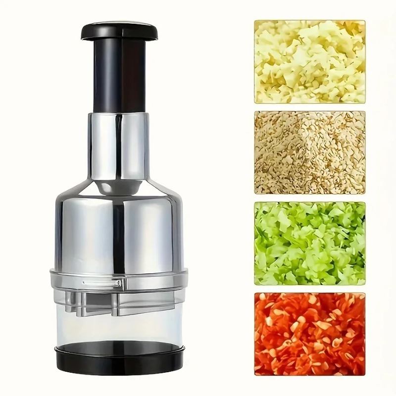 Kitchen Gadgets Garlic - Stainless Steel Garlic Presser Food Crusher