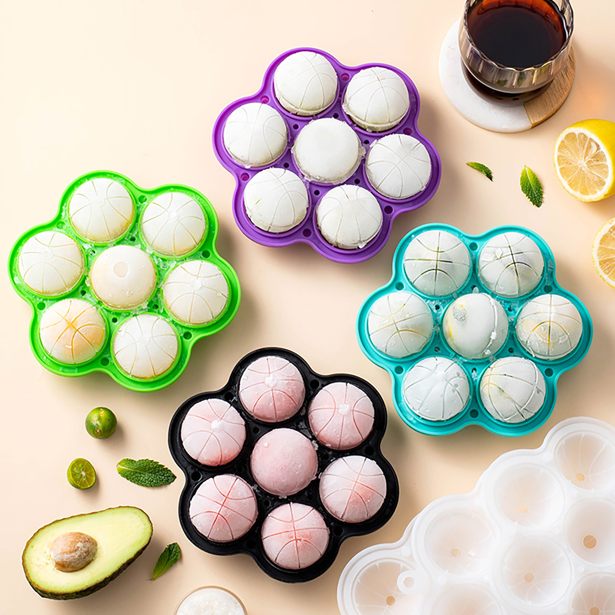 Kitchen Gadgets Baking - 1pc Spherical Silicone Ice Grid Mold
