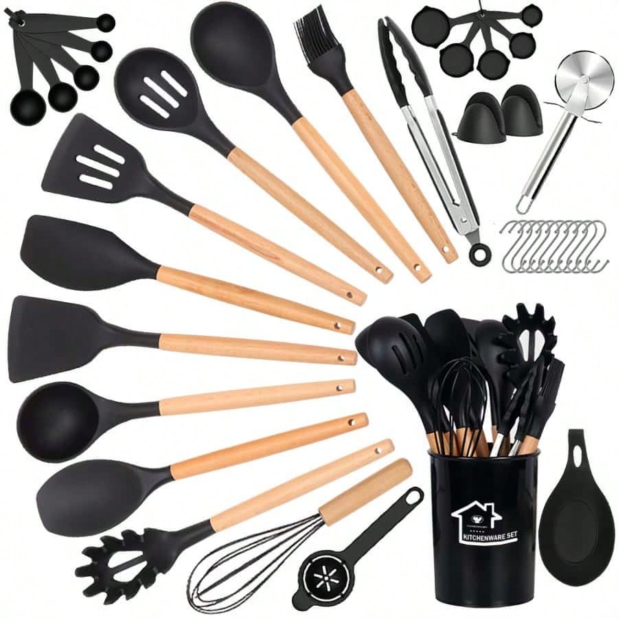 Kitchen Gadgets Made In Usa - Umite Silicone Cooking Kitchenware Set, 36-Piece