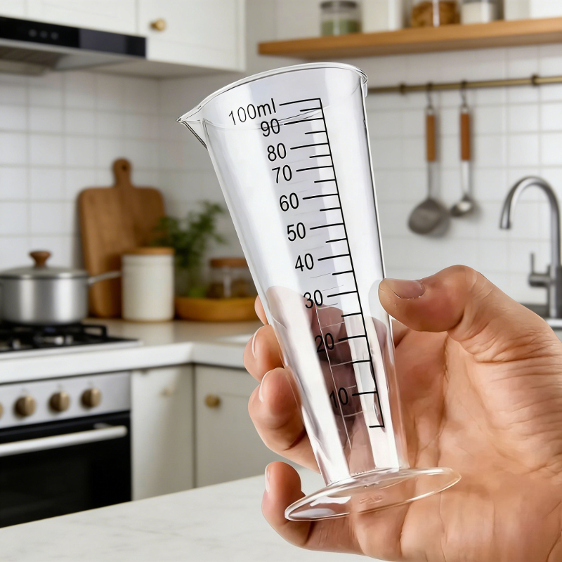 Kitchen Gadgets In - 1pc 100ml Plastic Measuring Cup with