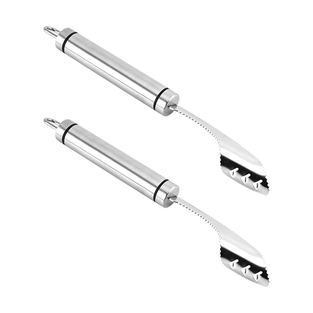 Kitchen Gadgets In - 2Pcs Stainless Steel Chili Corer Remover