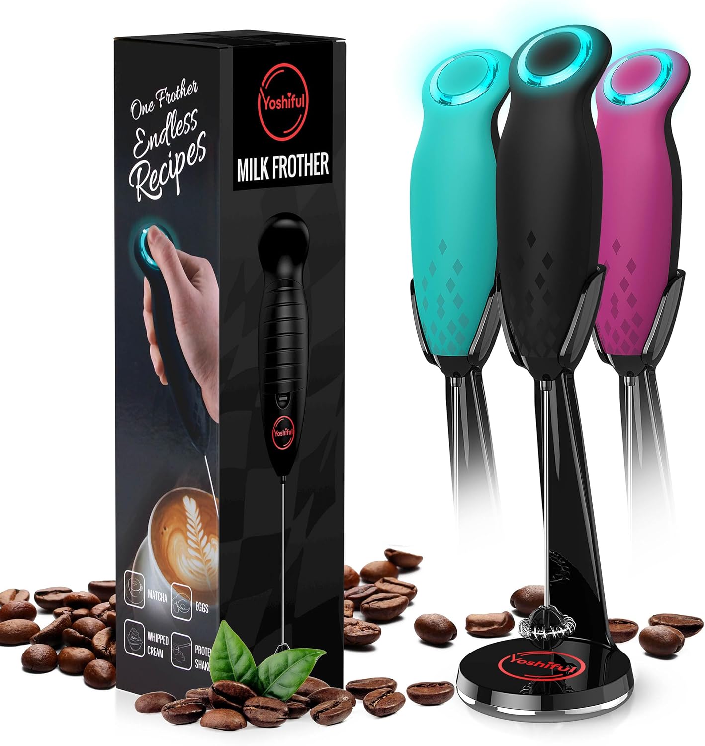Milk Frother - Electric Milk Frother Handheld Foam Maker