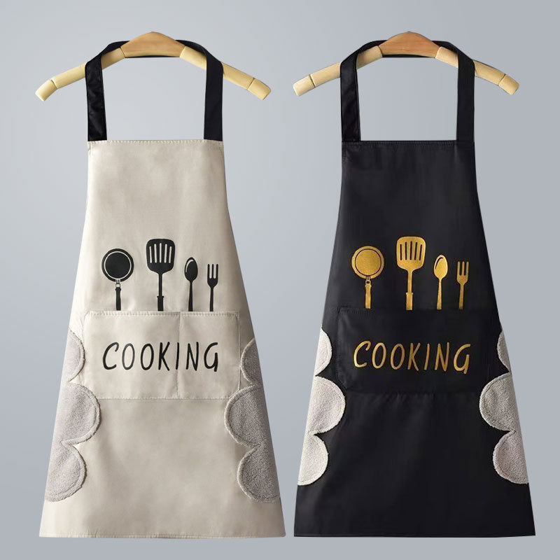 Kitchen Gadgets For Women - Waterproof Oilproof Apron Can Wipe Hands