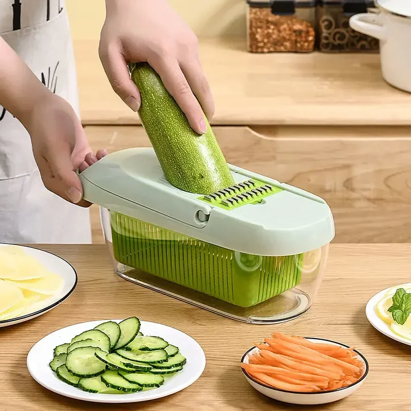 Kitchen Gadgets Essential - Vegetable Cutter Potato Slicer Onion Chopper