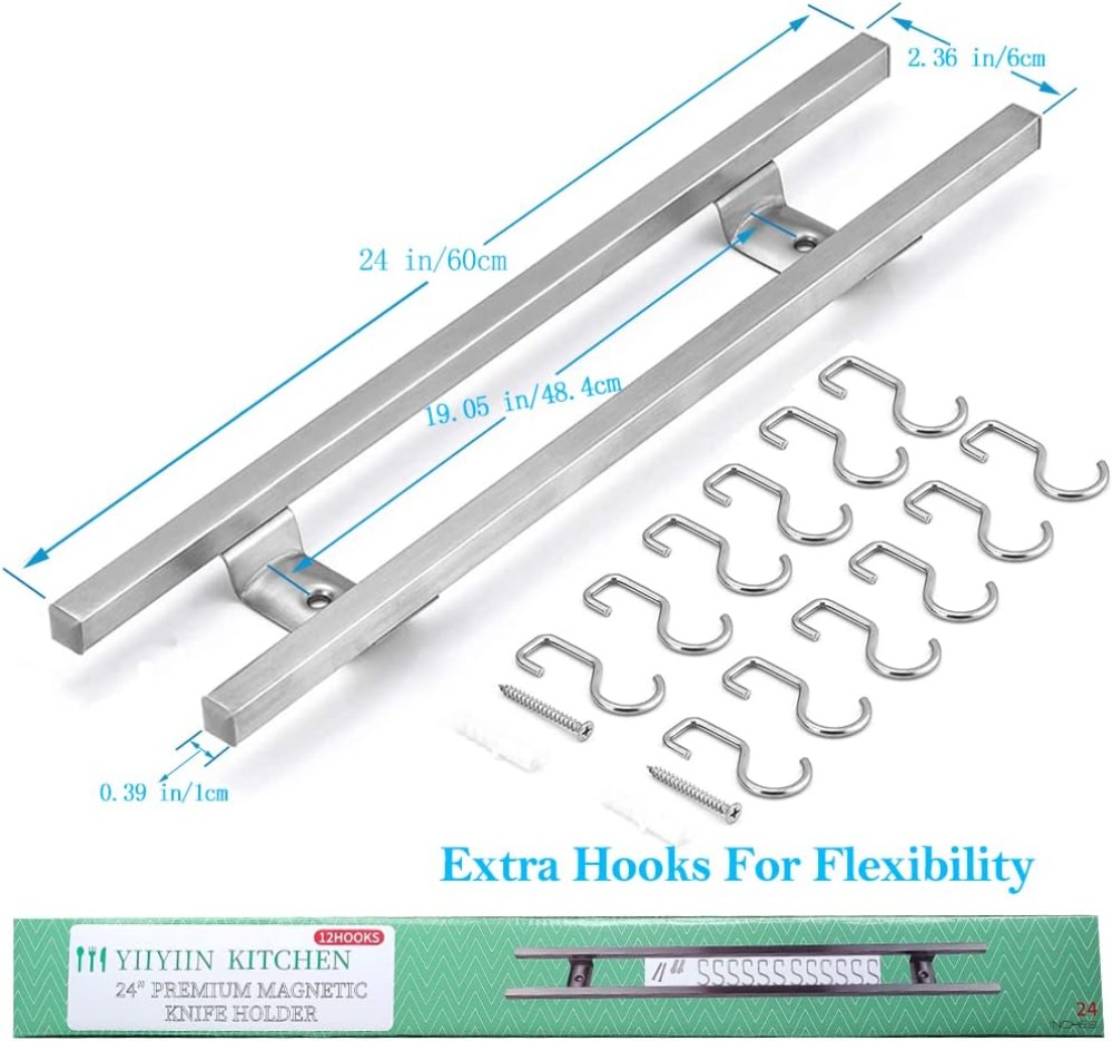 24-Inch Magnetic Knife Holder  - Magnetic Knife Strip のレビューと価格