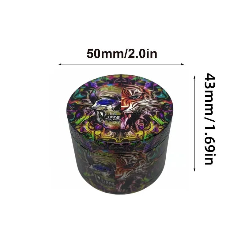50mm Metal Skull Herb Grinder  - Kitchen Gadgets Gold のレビューと価格