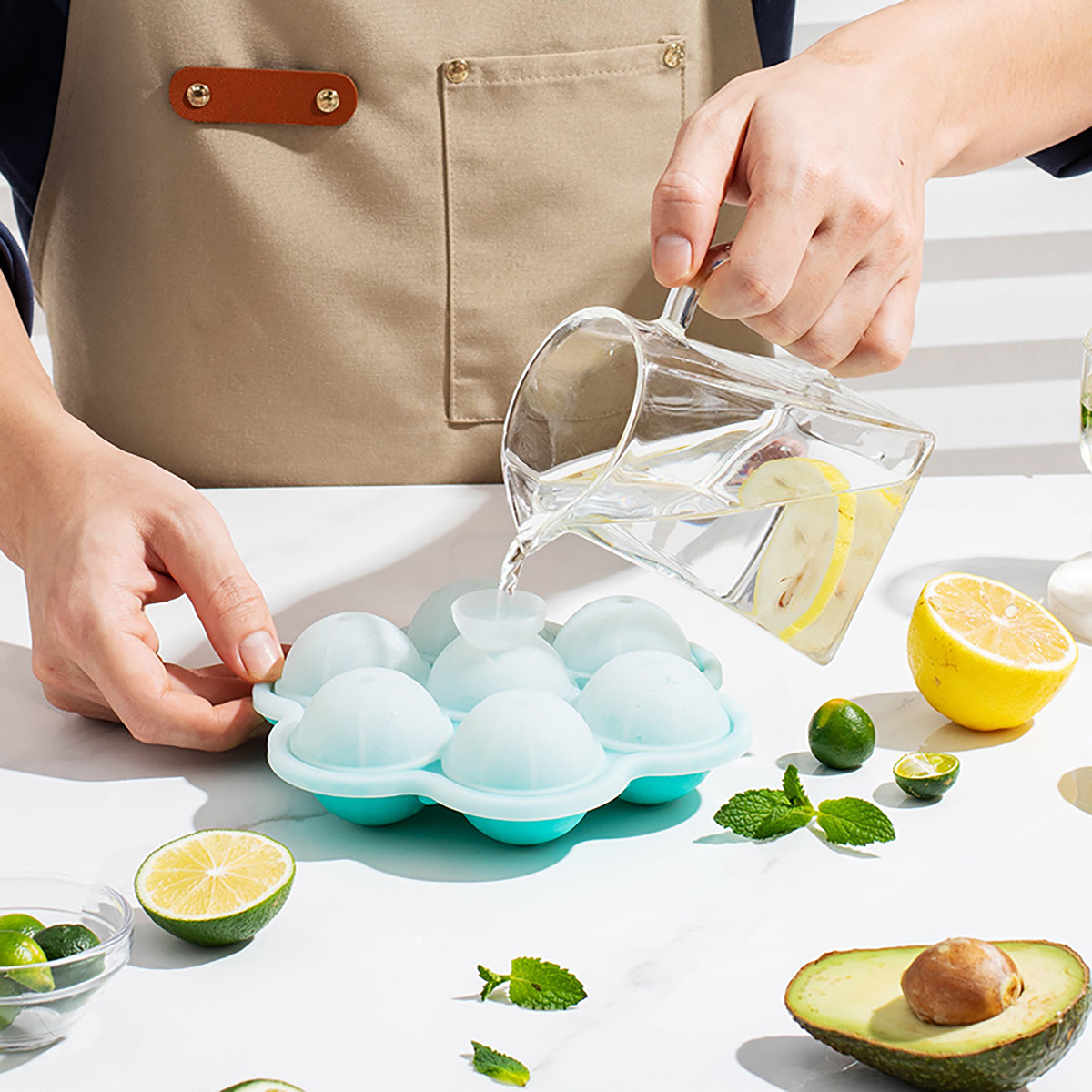 1pc Spherical Silicone Ice Gri - Kitchen Gadgets Baking のレビューと価格