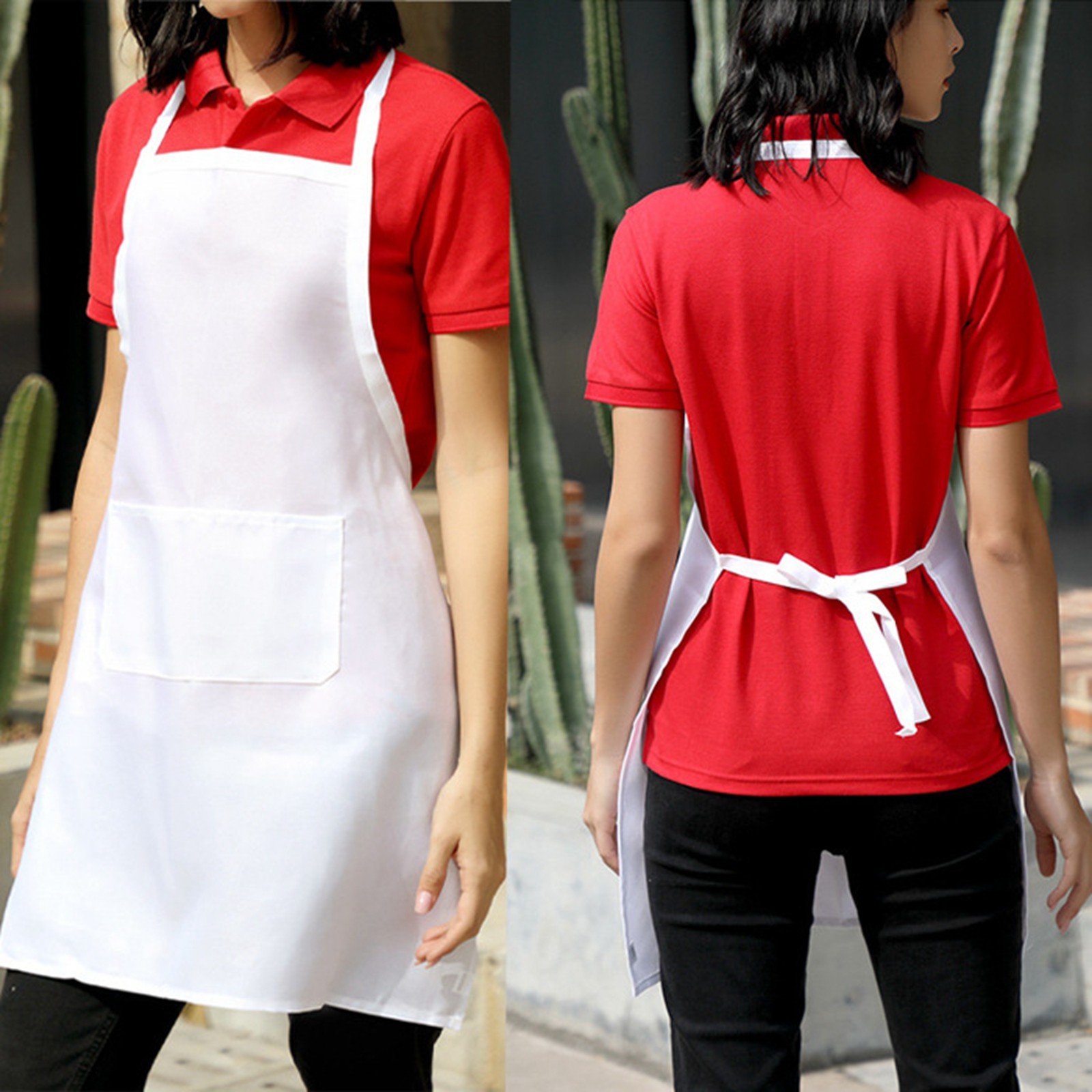 1/3pcs White Kitchen Aprons fo - Kitchen Gadgets For Women のレビューと価格