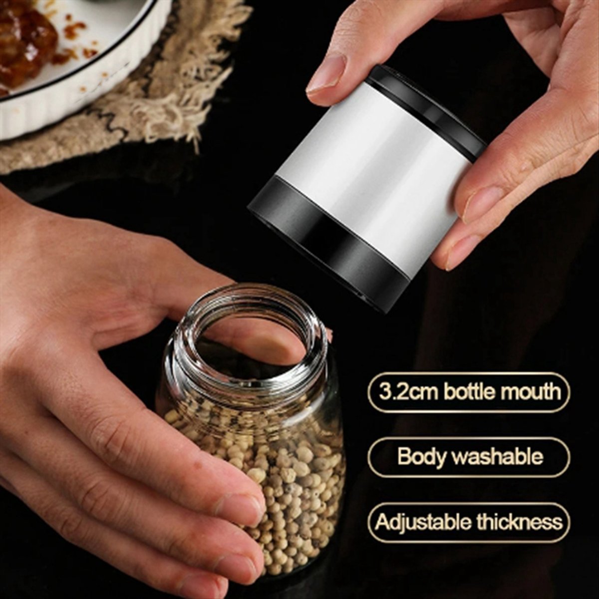 Manual Salt Pepper Grinder Tra - Kitchen Gadgets In のレビューと価格