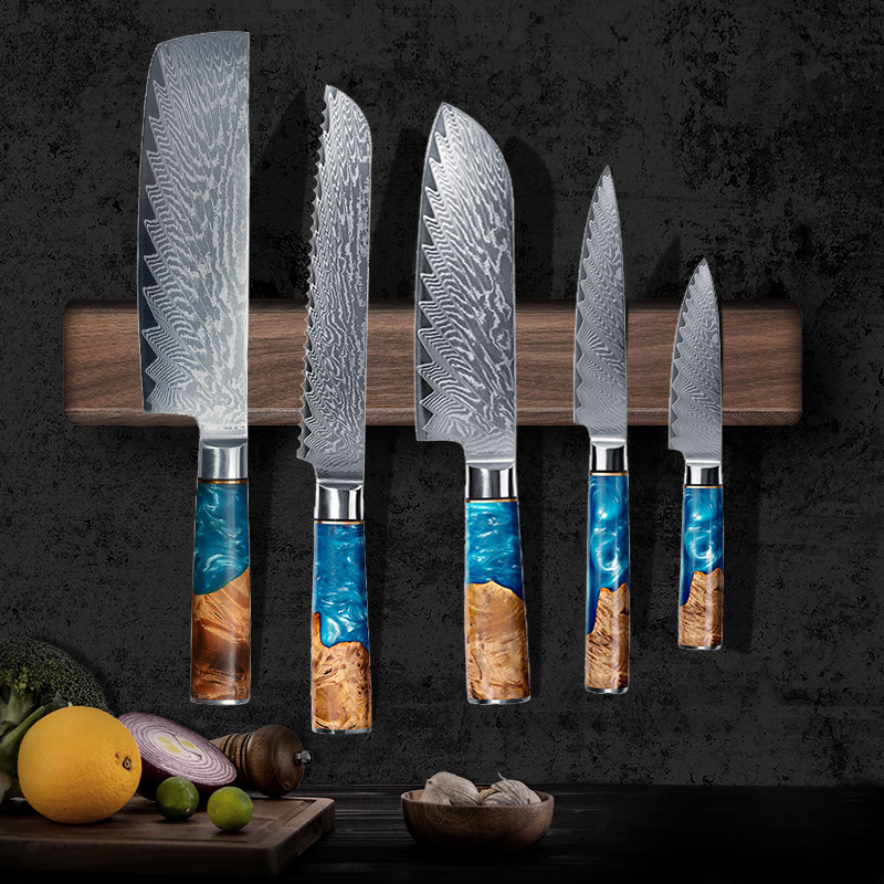 Walnut Wood Strong Magnetic Kn - Magnetic Knife Strip のレビューと価格