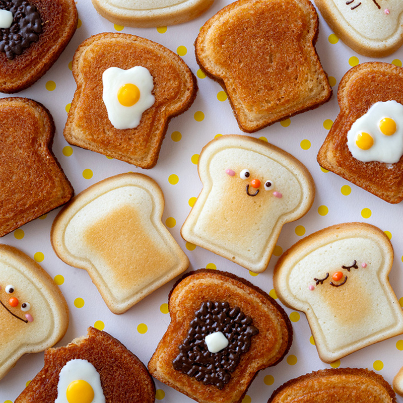 8 Cavity Toast Bread Pattern C - Kitchen Gadgets Baking のレビューと価格