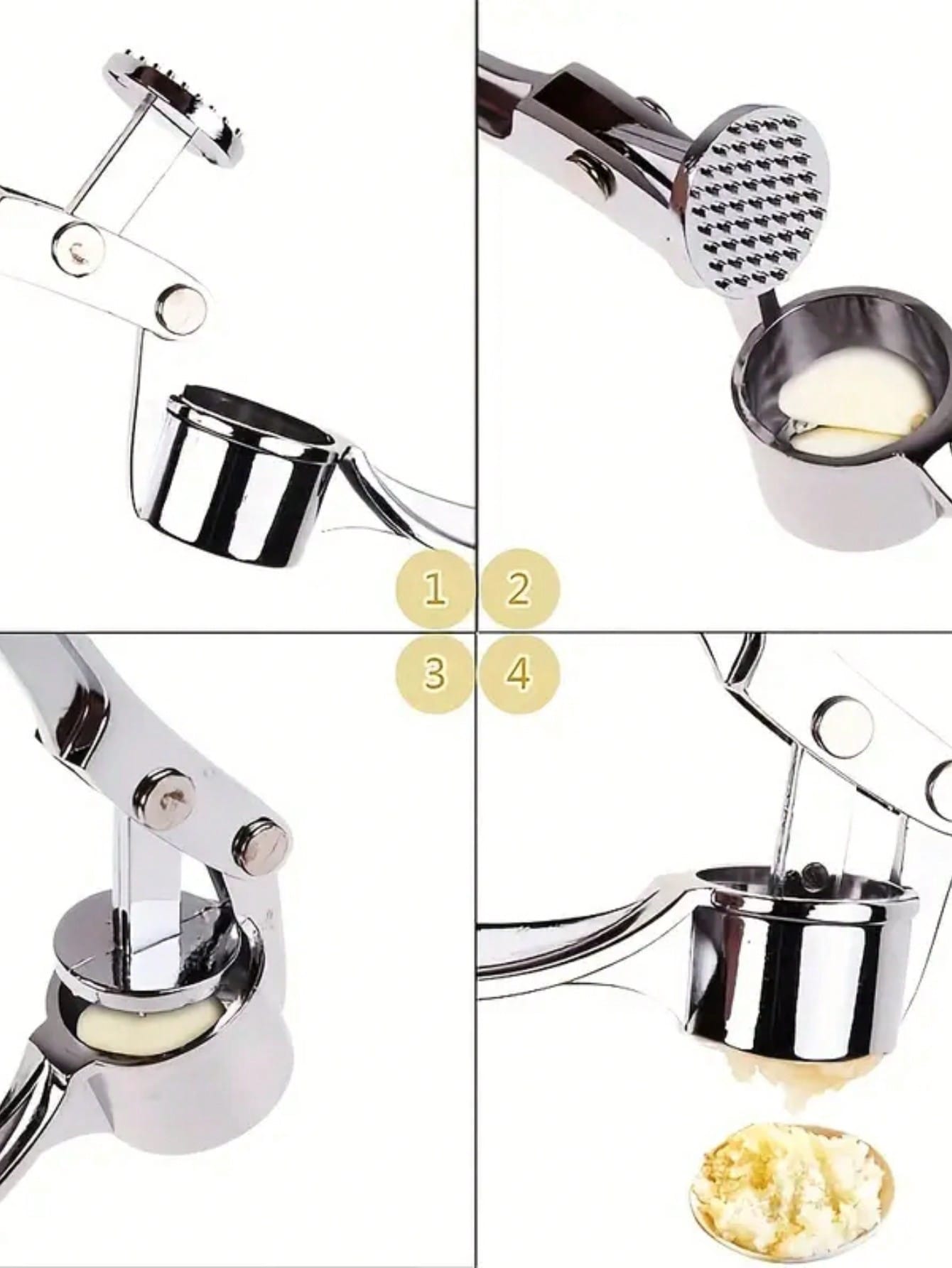 Washable Garlic Press, Ginger  - Kitchen Gadgets Garlic のレビューと価格