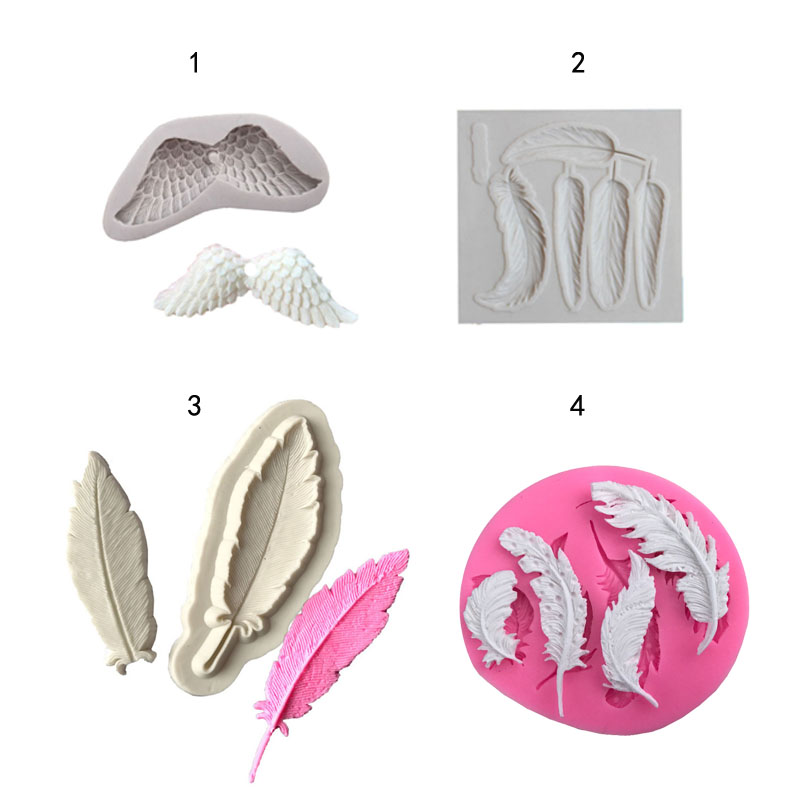Leaves feather&wings shape 3D  - Kitchen Gadgets Baking のレビューと価格