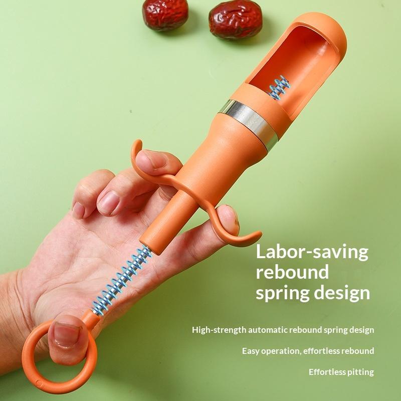 One-Second Cherry Pitter Stain - Kitchen Gadgets Baking のレビューと価格
