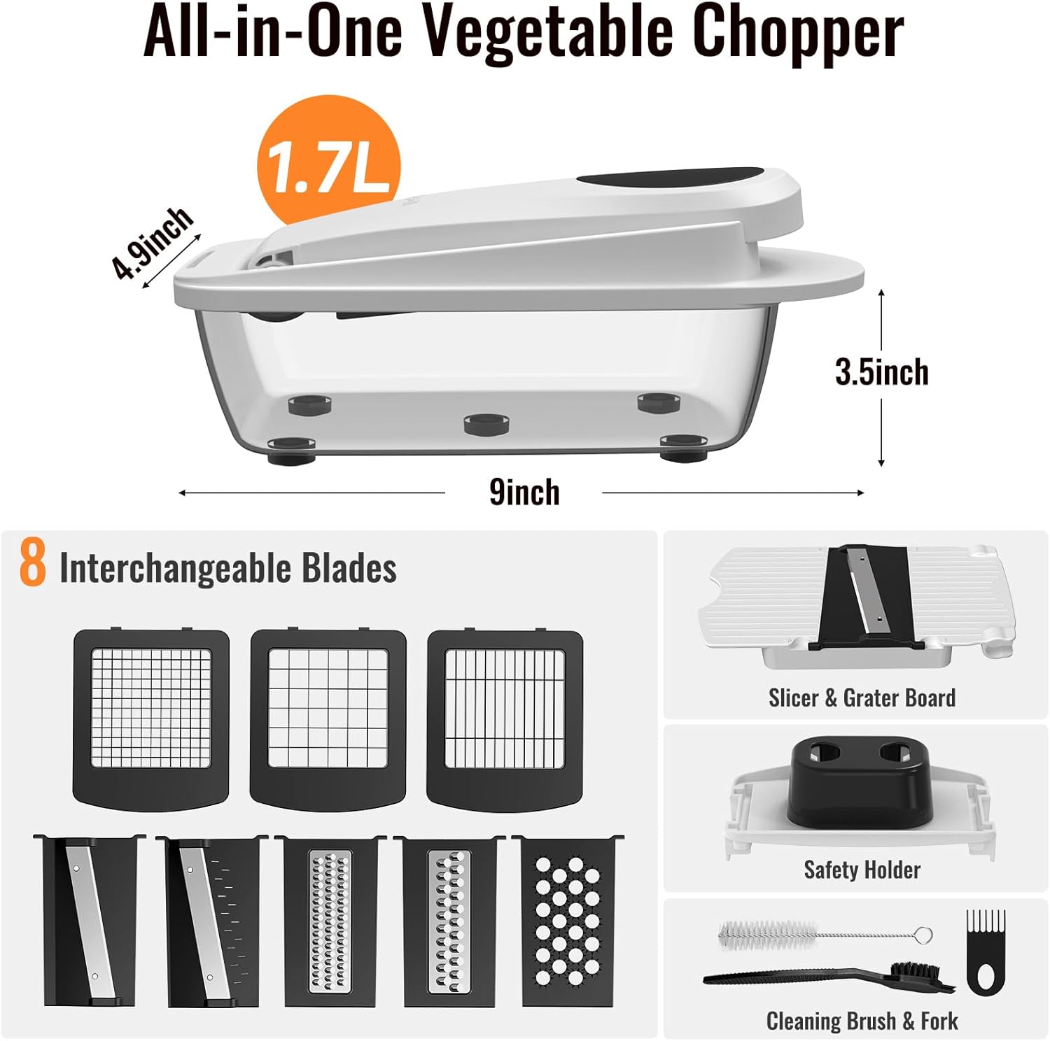 8 Blade All-in-1 Vegetable Cho - Kitchen Gadgets Essential のレビューと価格