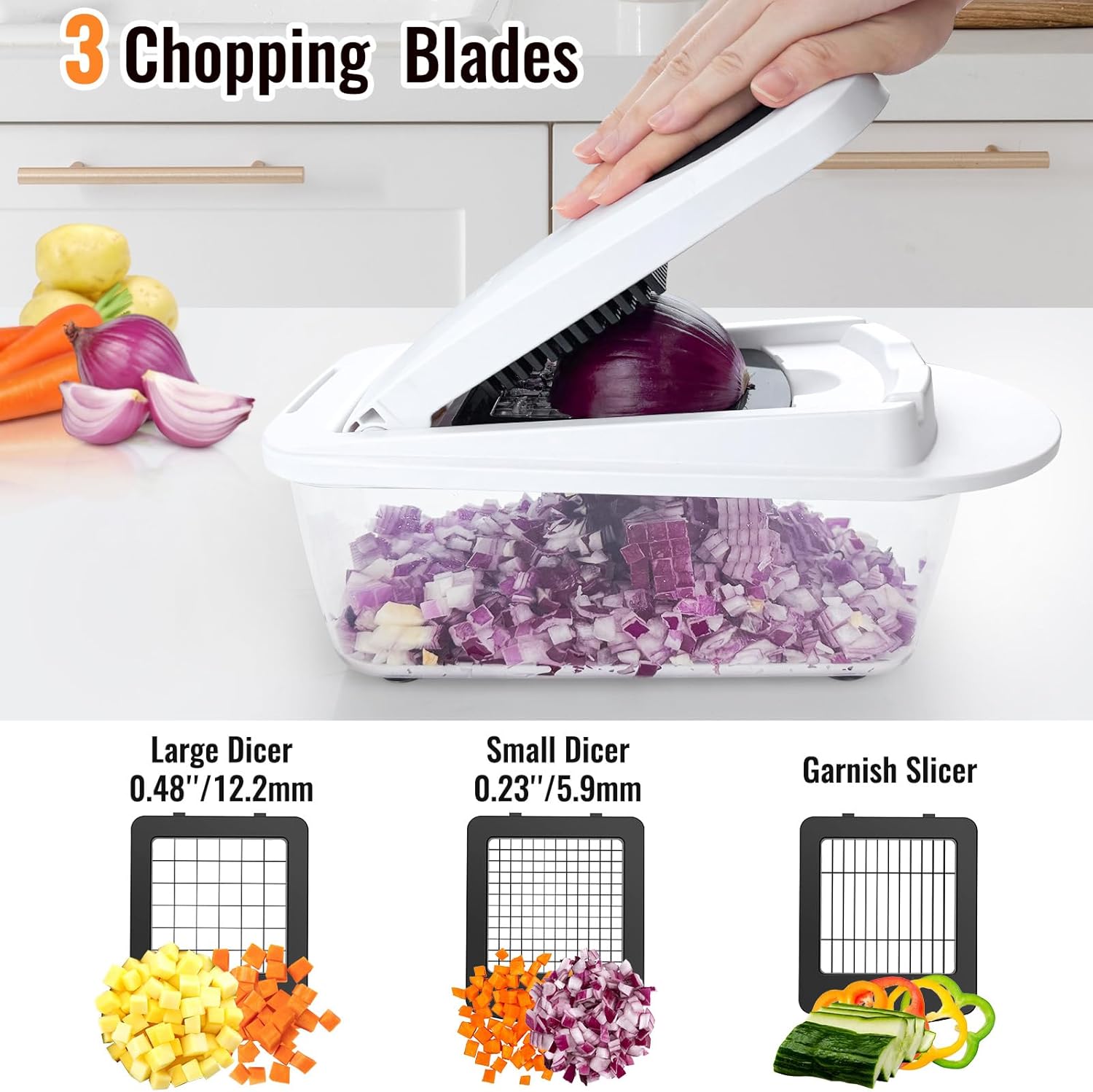 8 Blade All-in-1 Vegetable Cho - Kitchen Gadgets Essential のレビューと価格