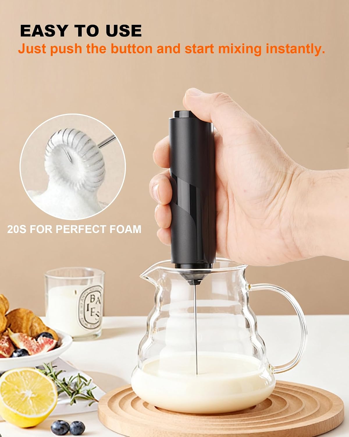 Electric Milk Frother Handheld - Milk Frother のレビューと価格