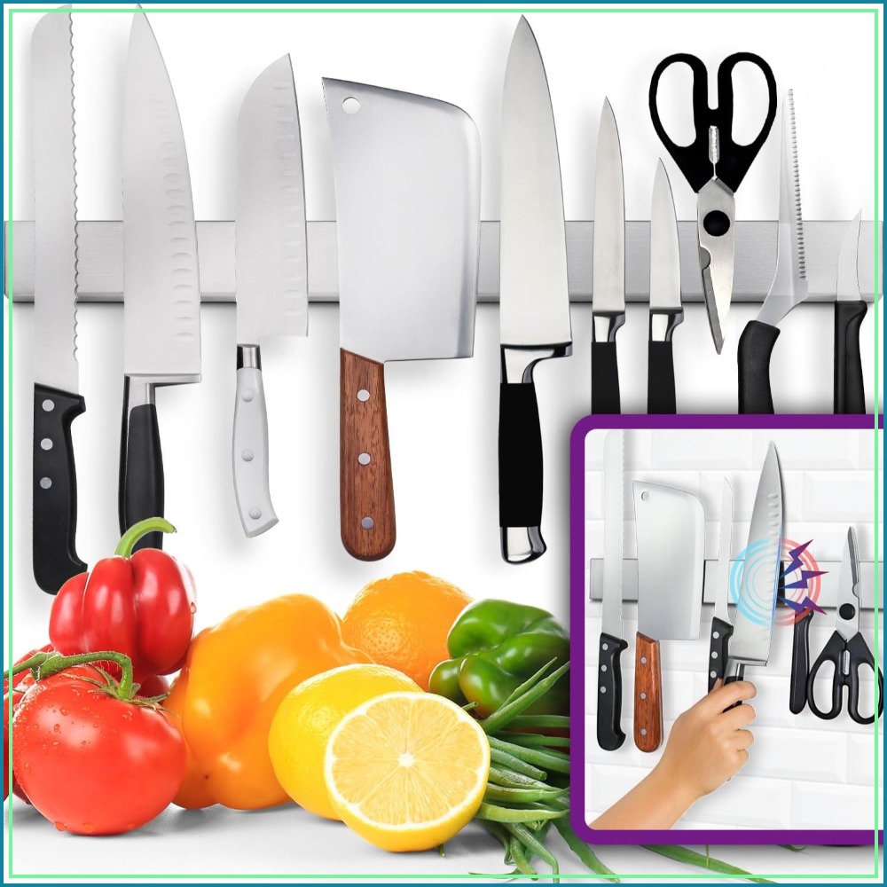 24 Inch Heavy-Duty Magnetic Kn - Magnetic Knife Strip のレビューと価格