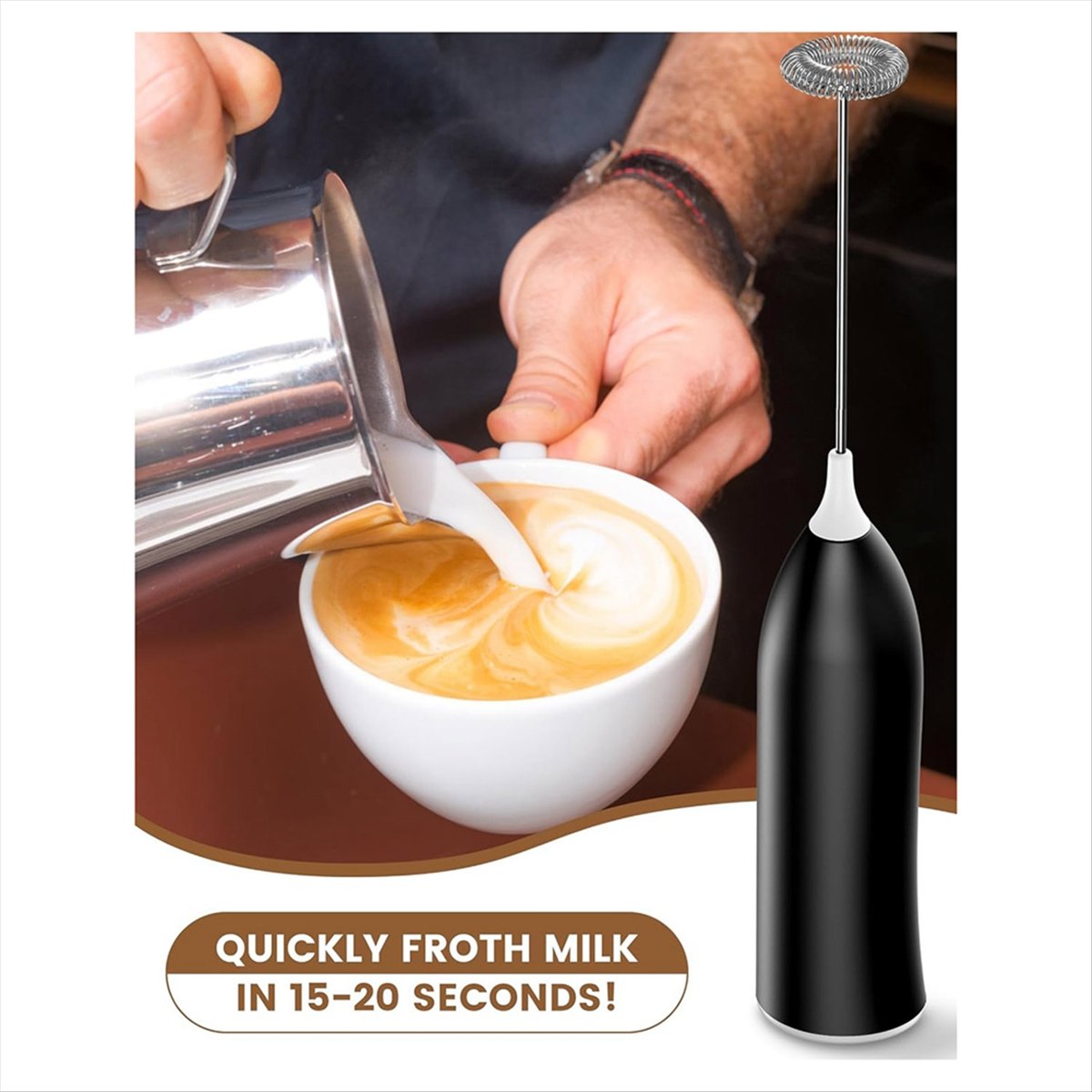 Milk Frother Rechargeable, Rec - Milk Frother のレビューと価格