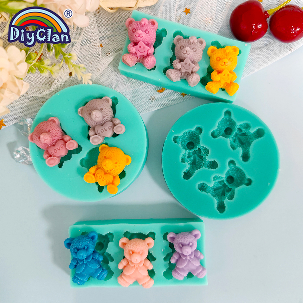 Cute Mini Bear Silicone Mold F - Kitchen Gadgets Baking のレビューと価格