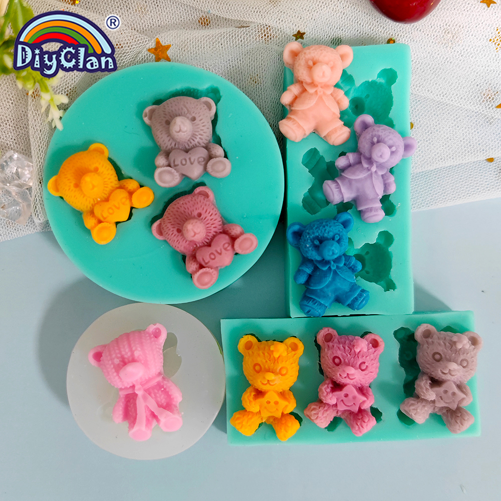 Cute Mini Bear Silicone Mold F - Kitchen Gadgets Baking のレビューと価格