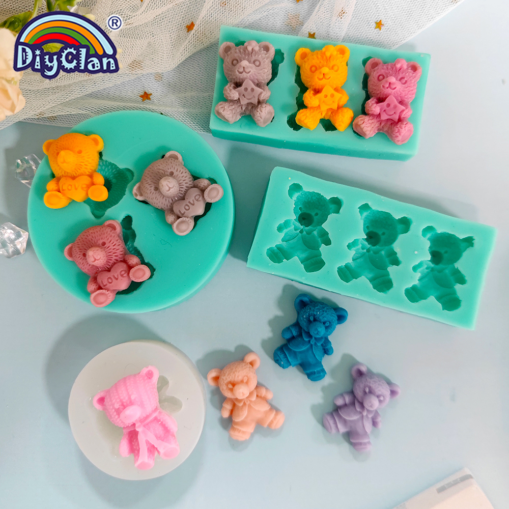 Cute Mini Bear Silicone Mold F - Kitchen Gadgets Baking のレビューと価格