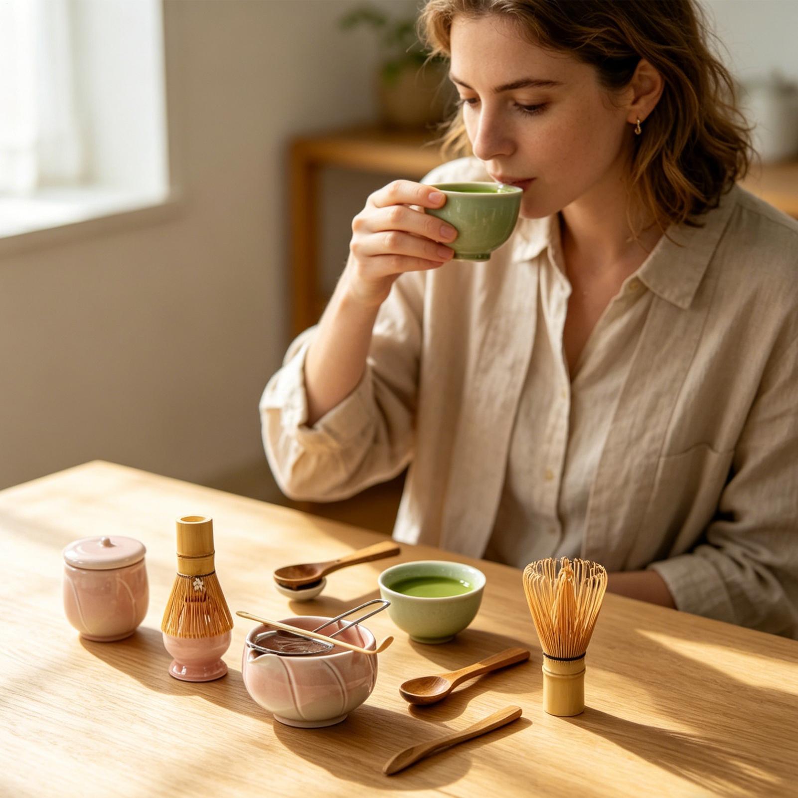Tea Set with Whisk Scoop Ceram - Kitchen Gadgets For Women のレビューと価格