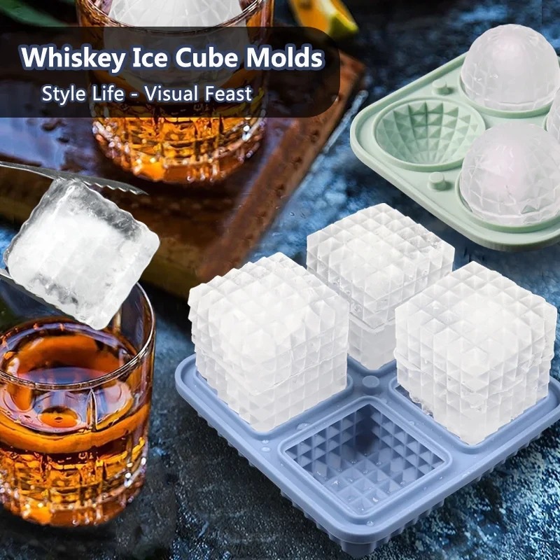 Ice Cube Tray Silicone with Li - Kitchen Gadgets Baking のレビューと価格