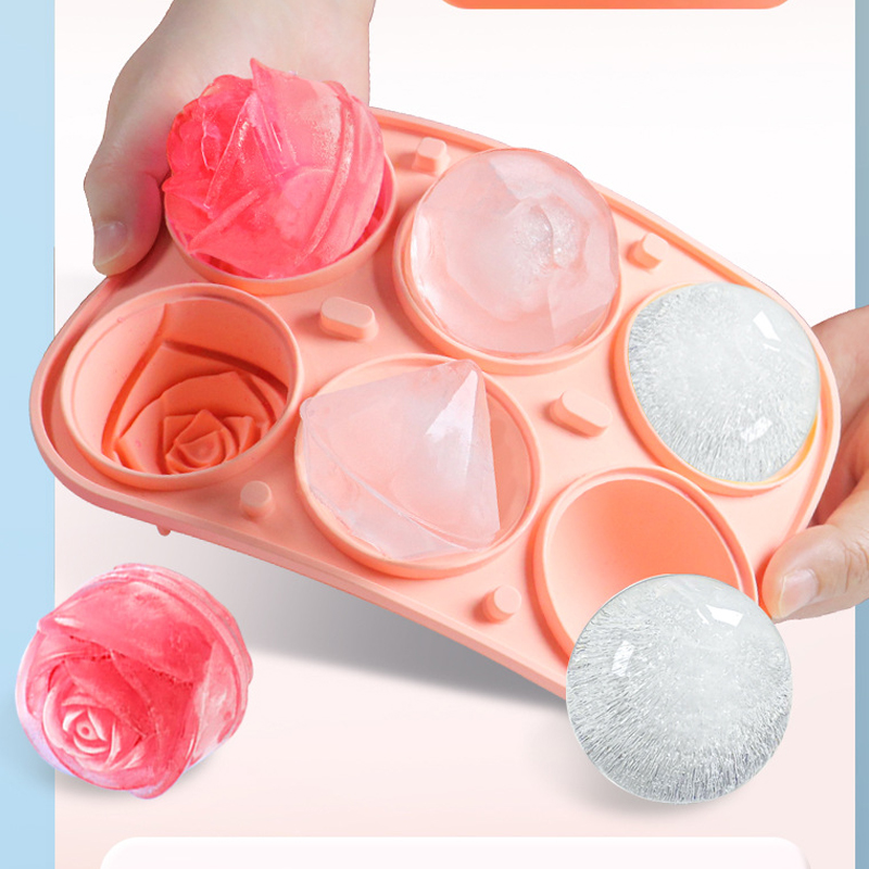 3D Rose Diamond Round Ice Cube - Kitchen Gadgets Baking のレビューと価格
