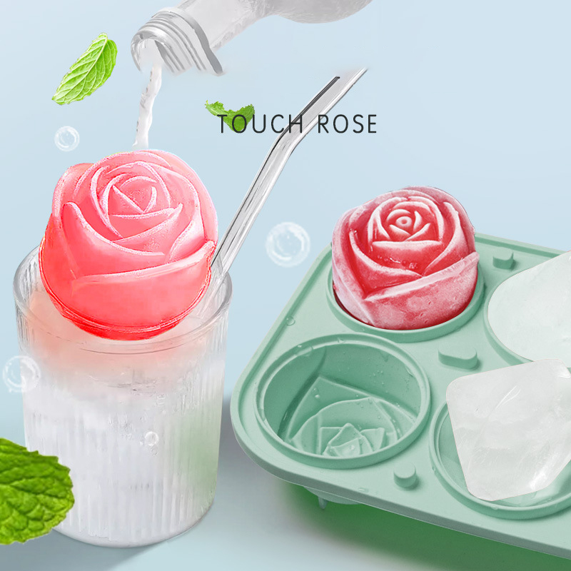 3D Rose Diamond Round Ice Cube - Kitchen Gadgets Baking のレビューと価格
