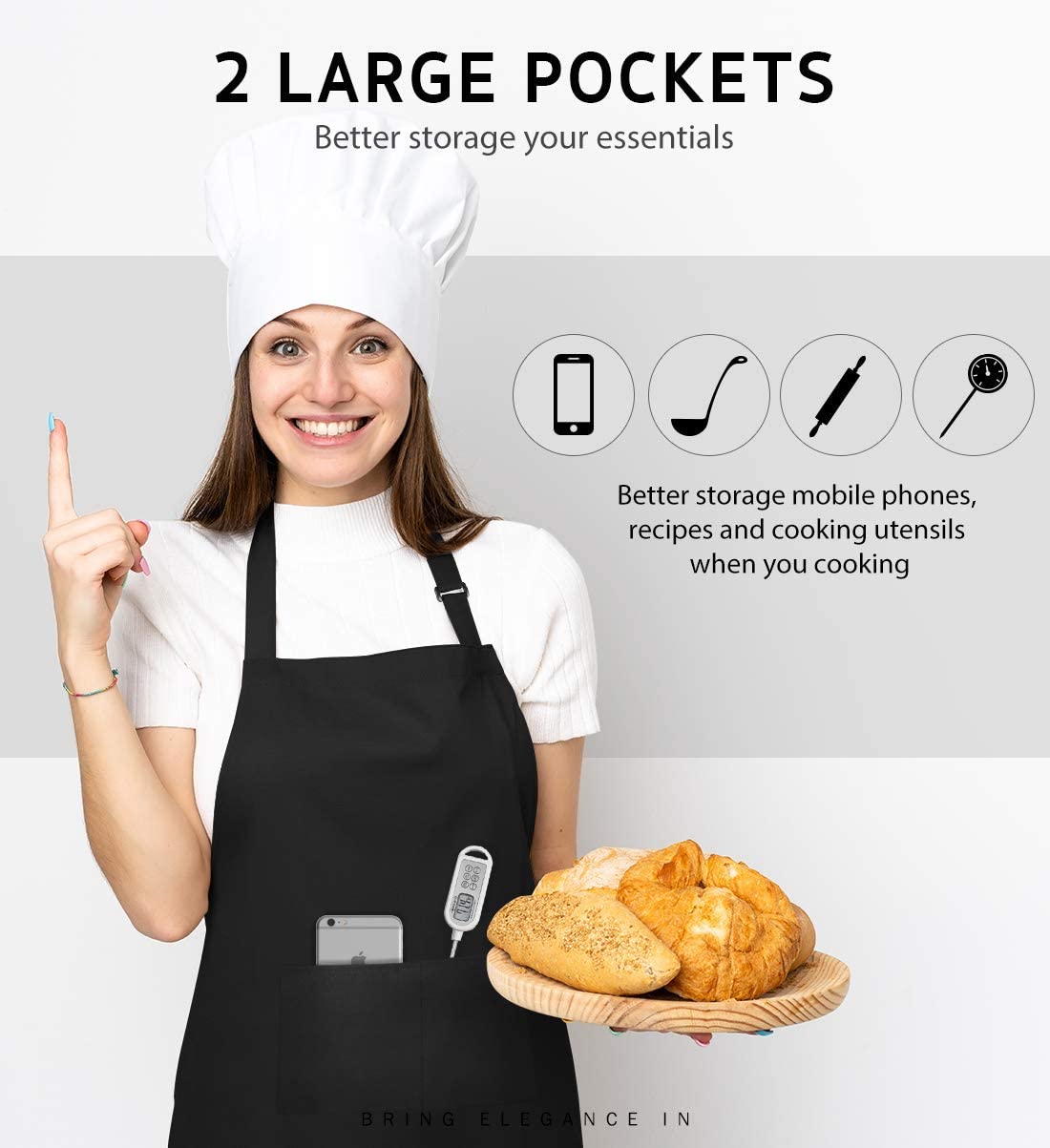 18 Colors Custom LOGO Aprons F - Kitchen Gadgets For Women のレビューと価格