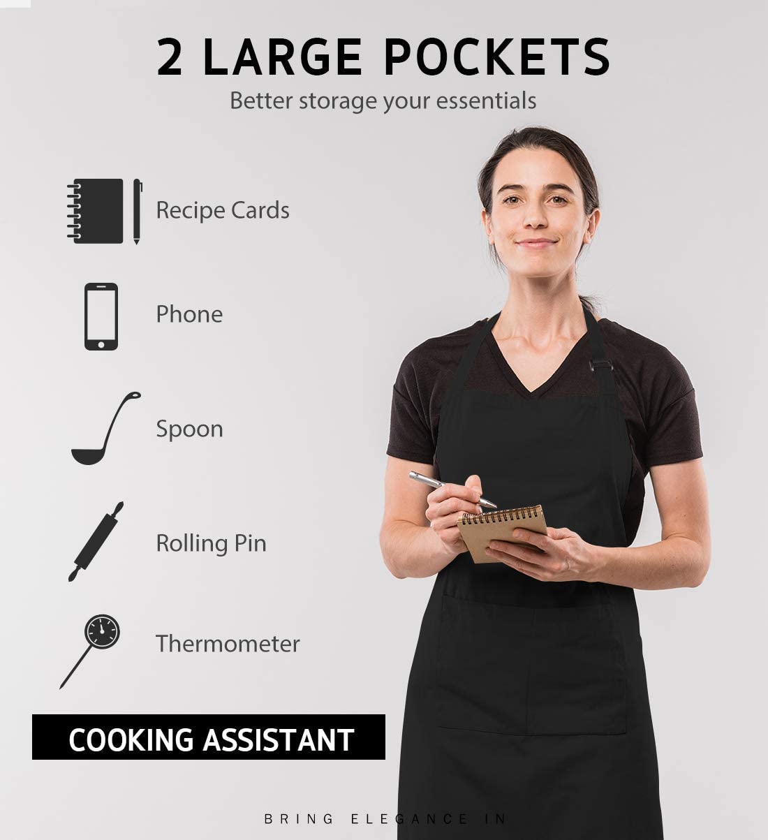 18 Colors Custom LOGO Aprons F - Kitchen Gadgets For Women のレビューと価格