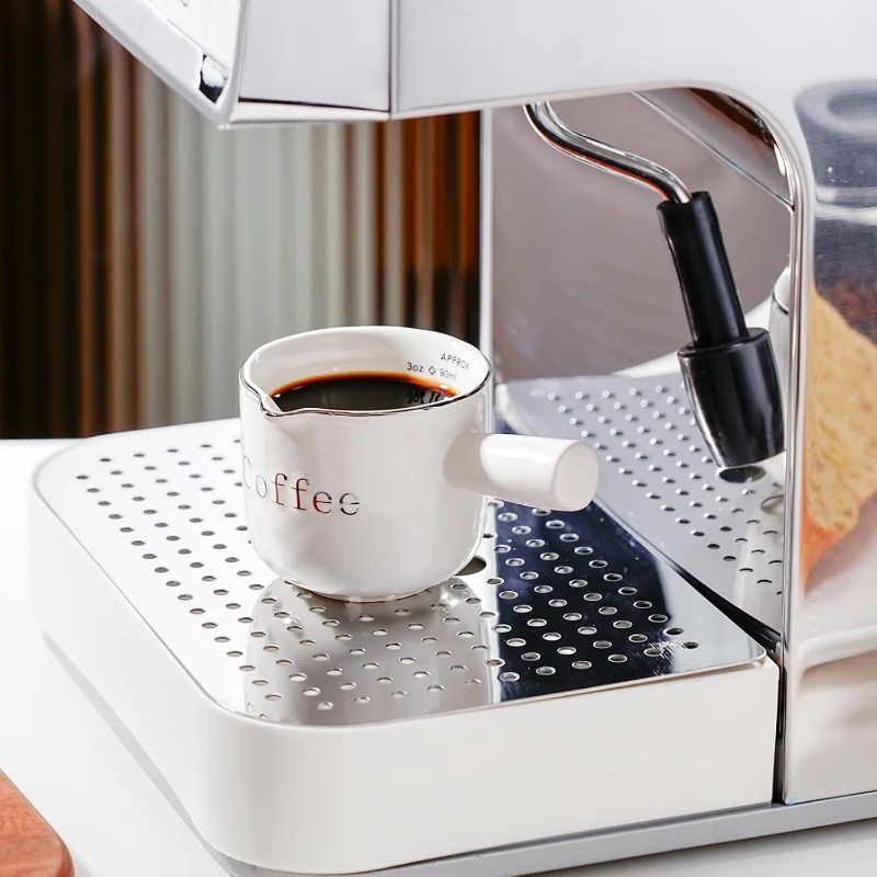Mini Ceramic Coffee Cup with H - Milk Frother のレビューと価格
