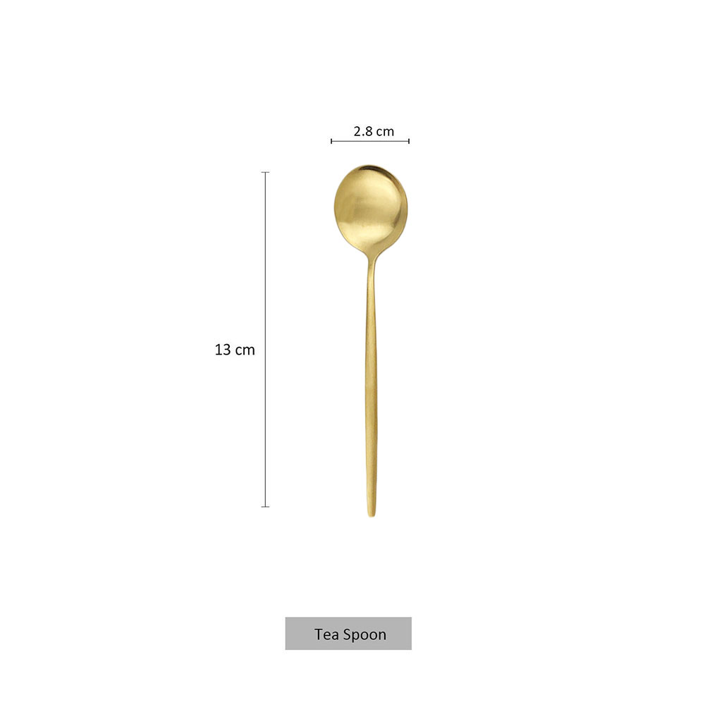 6Pcs Matte Stainless Steel Tea - Kitchen Gadgets Gold のレビューと価格