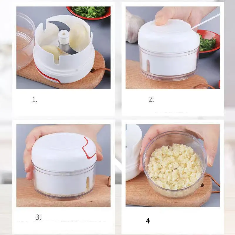 Plastic Garlic Crusher Press V - Kitchen Gadgets Garlic のレビューと価格