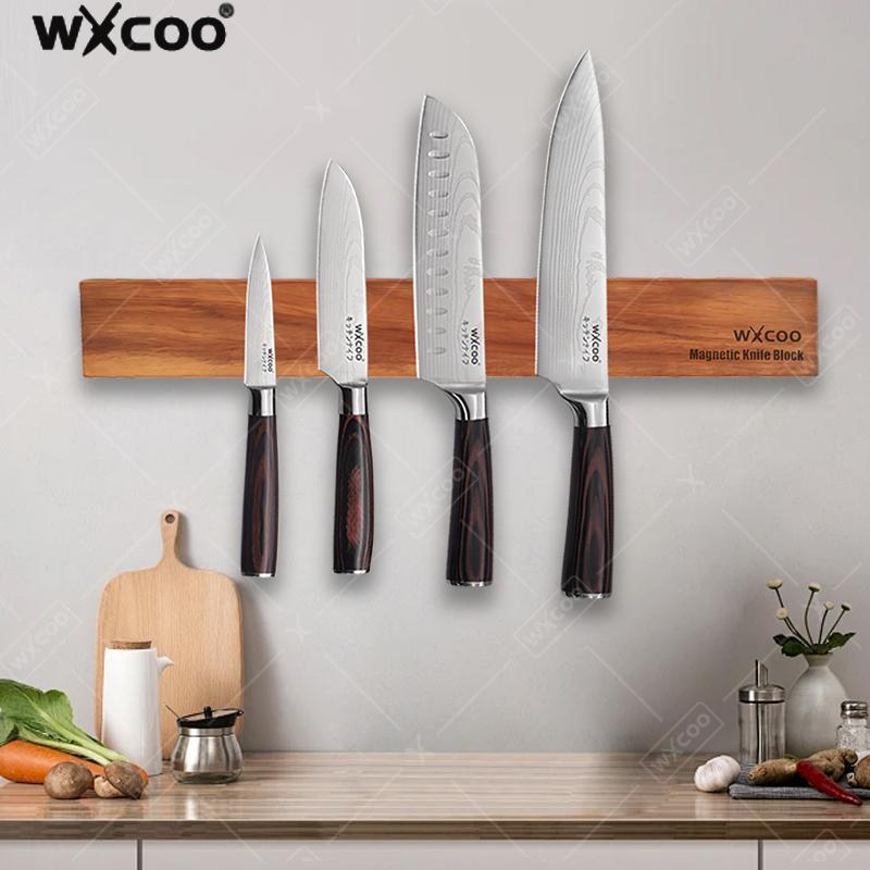 Acacia Wood Magnetic Knife Hol - Magnetic Knife Strip のレビューと価格