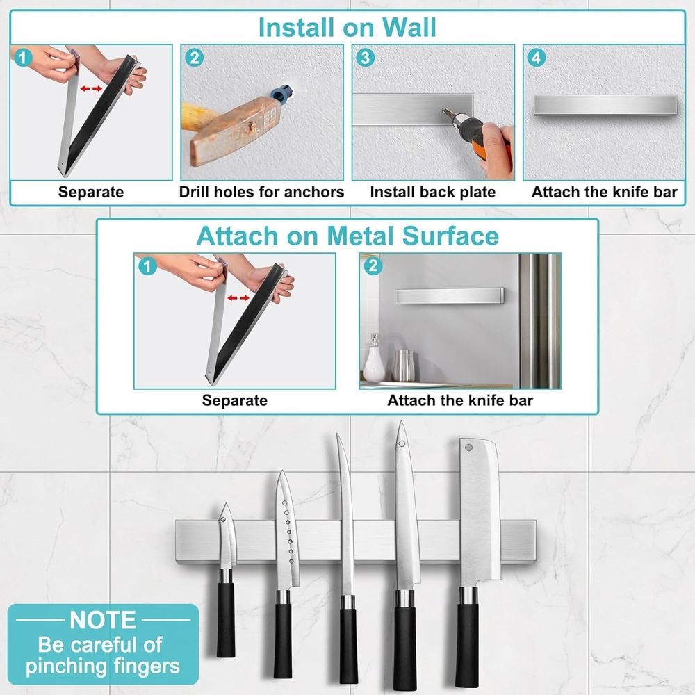 Magnetic Knife Strip for Kitch - Magnetic Knife Strip のレビューと価格