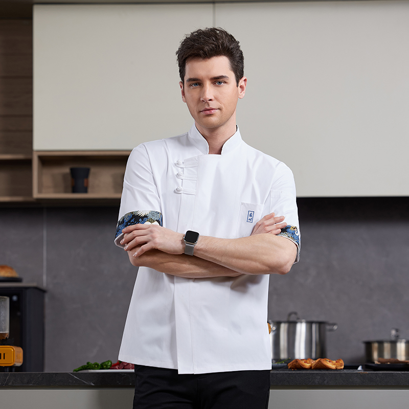 White Chef Uniform Short Sleev - Kitchen Gadgets For Women のレビューと価格