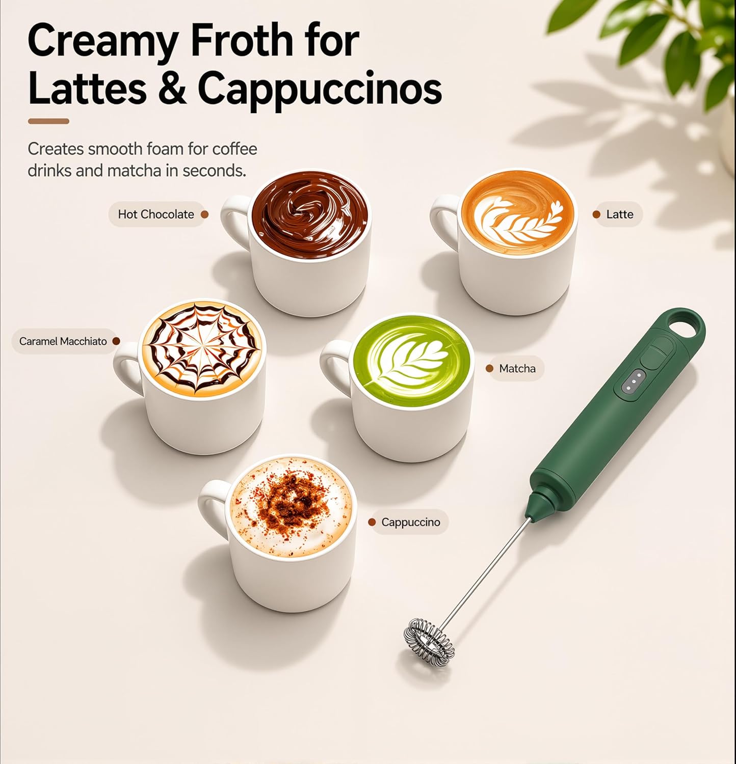 Handheld Milk Frother 3 Speed  - Milk Frother のレビューと価格