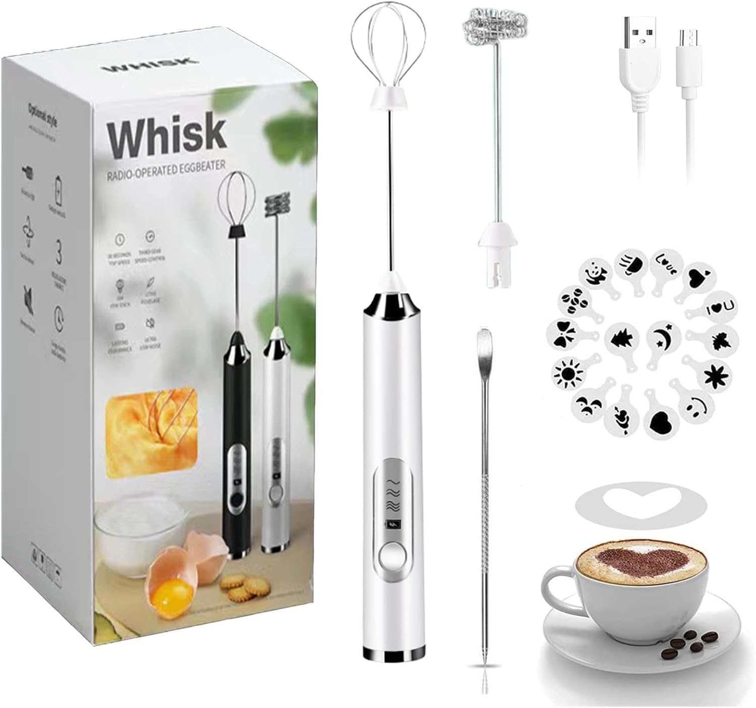 3-Speed Rechargeable Milk Frot - Milk Frother のレビューと価格