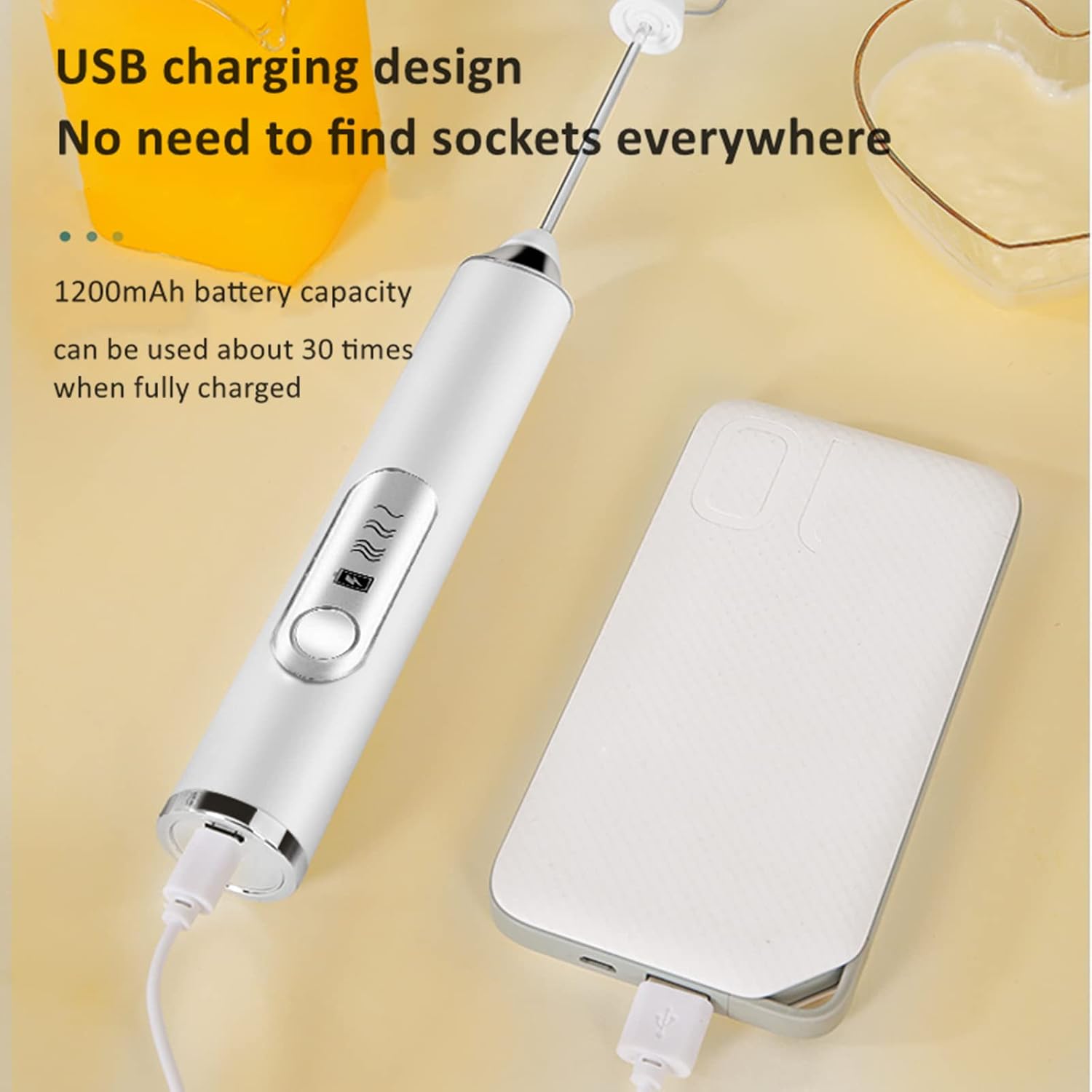 3-Speed Rechargeable Milk Frot - Milk Frother のレビューと価格