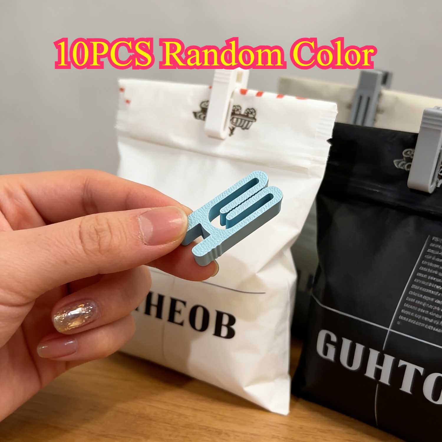 Random 10 snack bag sealing cl - Kitchen Gadgets In のレビューと価格