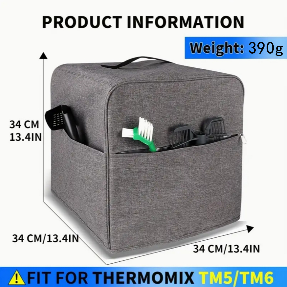 Grey Oxford cloth Thermomix TM - Kitchen Gadgets Thermomix のレビューと価格