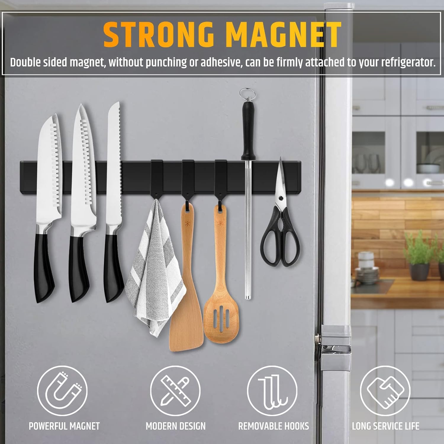 Double Sided Magnetic Knife Ho - Magnetic Knife Strip のレビューと価格