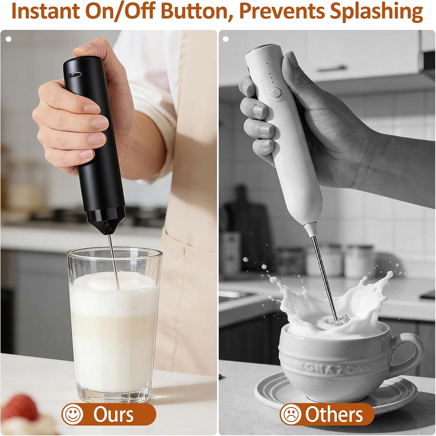 Rechargeable Milk Frother Hand - Milk Frother のレビューと価格